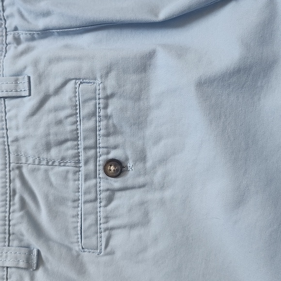 Izod | Men's Sky Blue Saltwater Flat Front Shorts - Picture 6 of 7